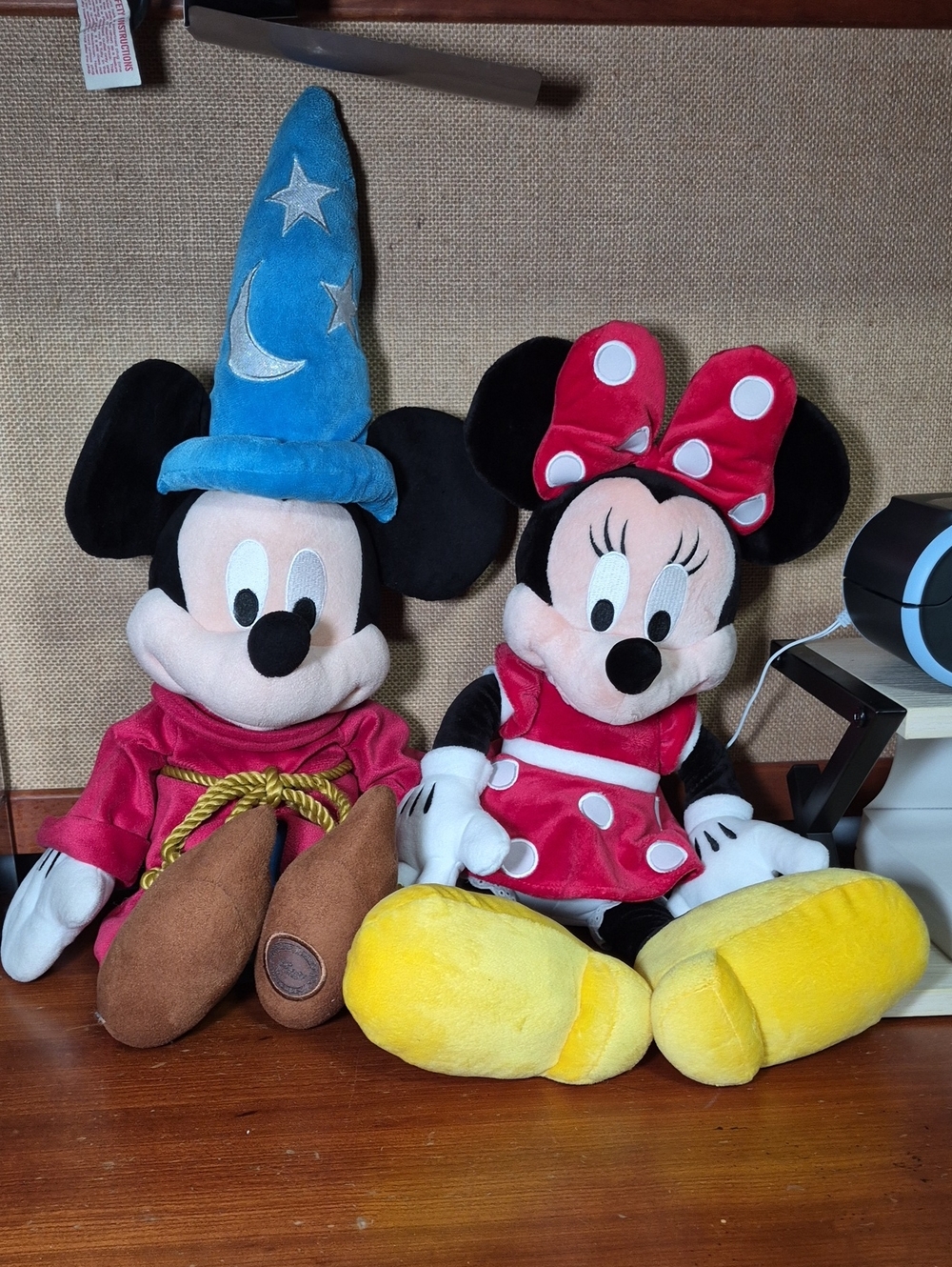 Walt Disney World Theme Park Plush Sorcerer Mickey Mouse &‎ Minnie